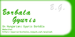 borbala gyuris business card